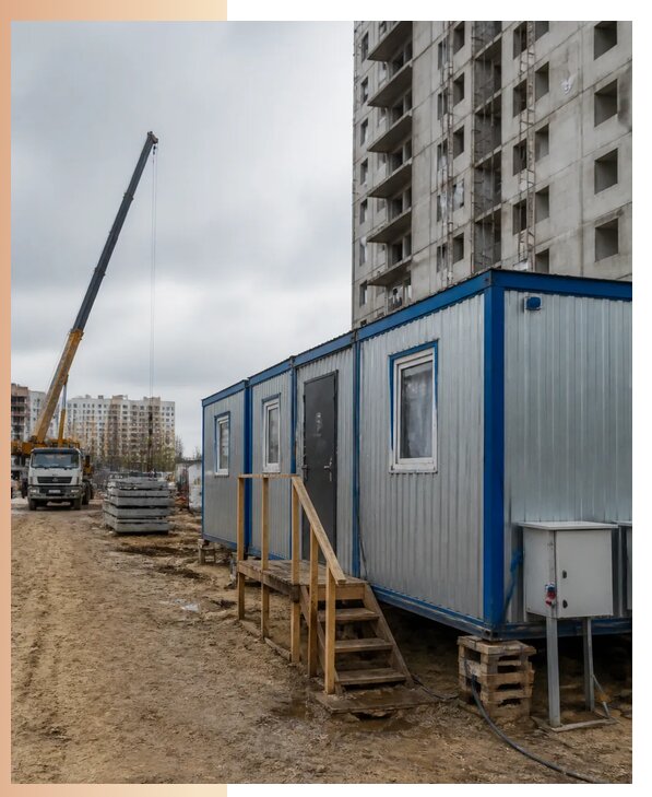 Аренда строительных вагончиков для рабочих в Электростали